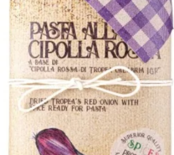 Pasta alla Puttanesca Pasta Seasoning with Wooden Spatula