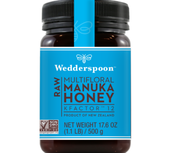 Wedderspoon Raw Monofloral Manuka Honey KFactor 16 500g