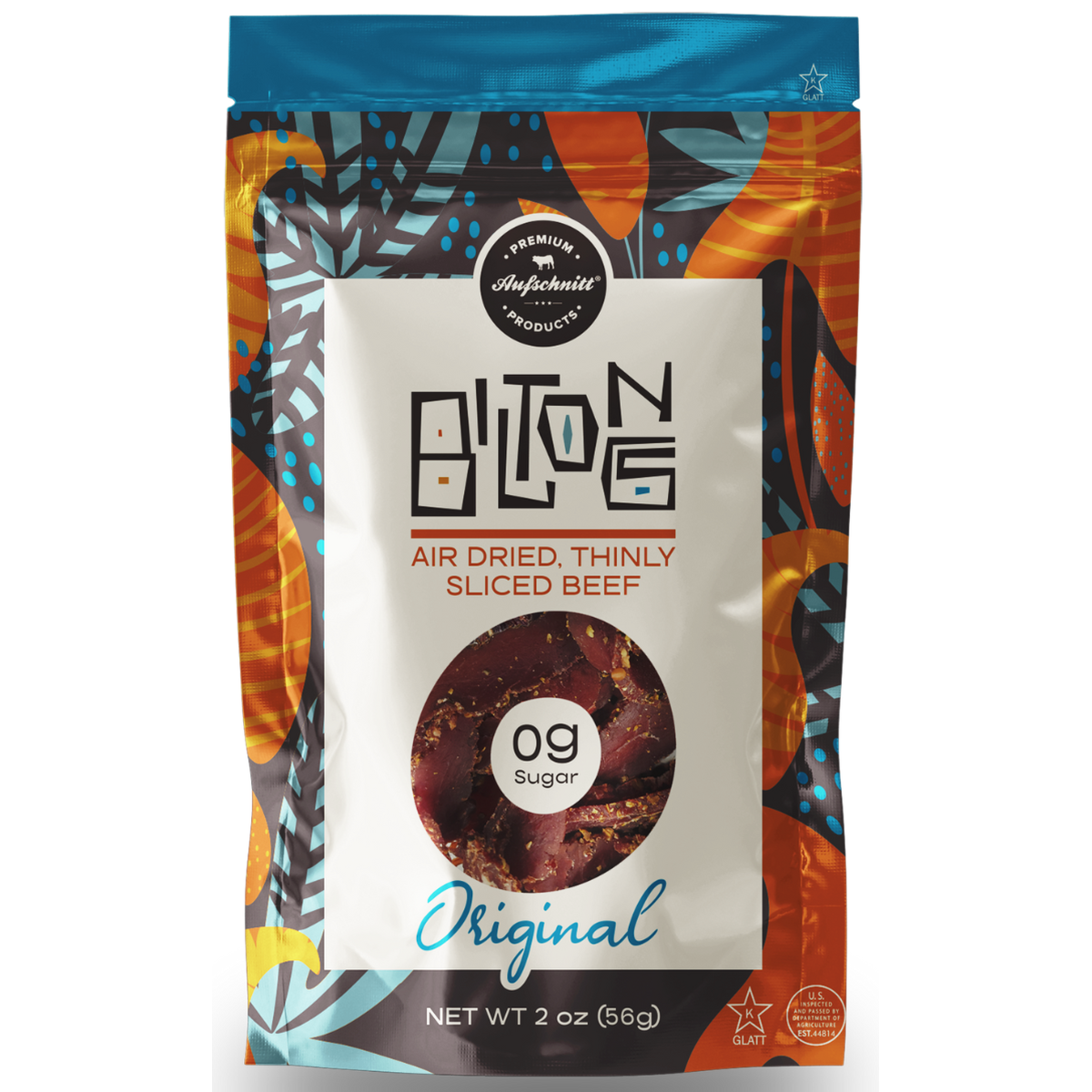 Aufschnitt Meats-Biltong Jerky, Original 2oz