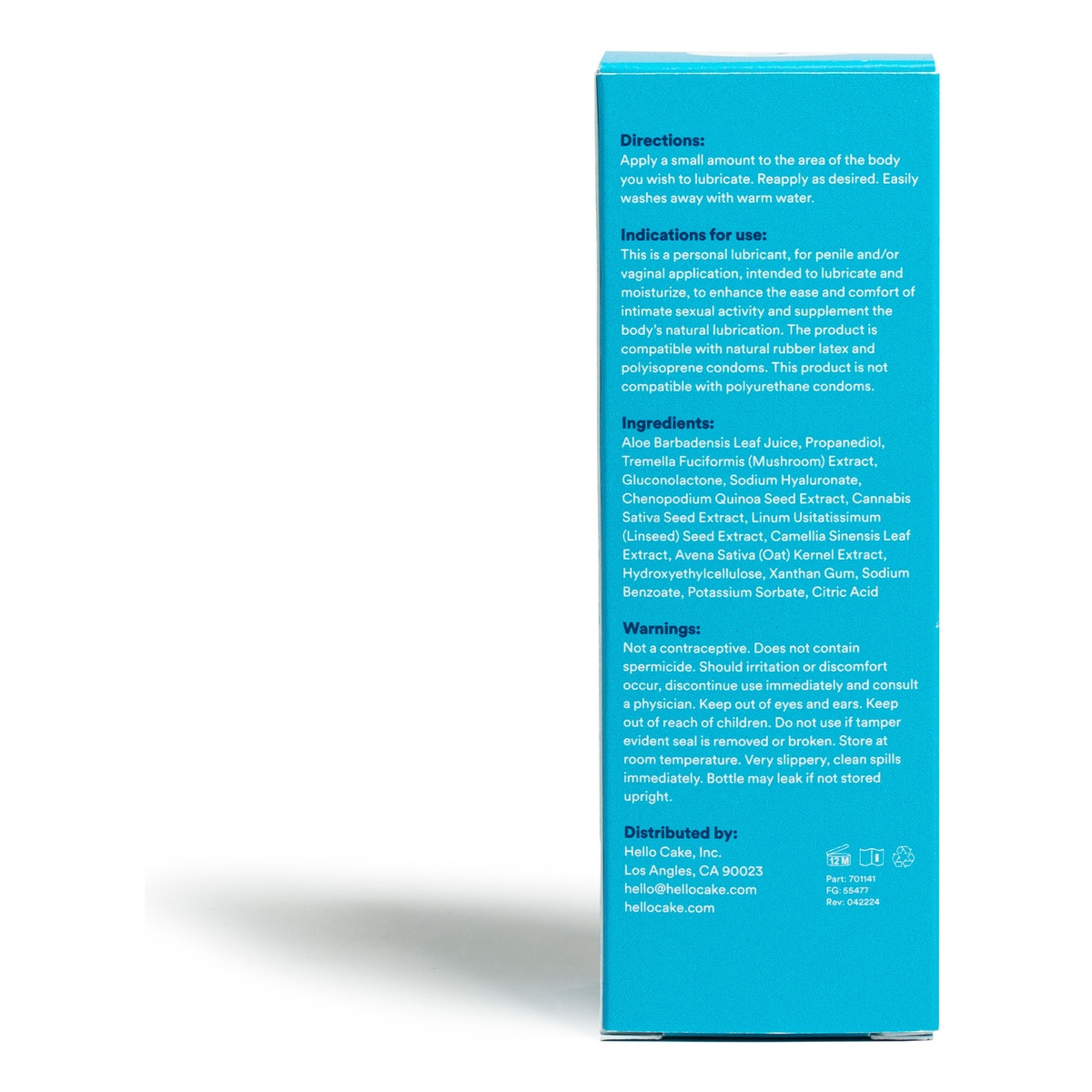 Hello Cake-Lube, Natural Aloe Lube 100mL, Pack Size 1 - Image 2