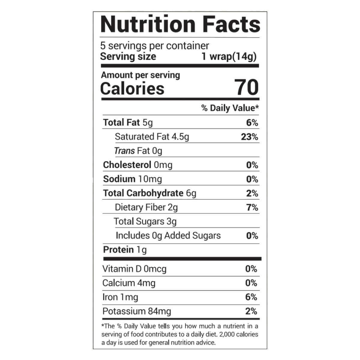 NUCO-Organic Coconut Wraps, Cinnamon (5CT Pack) - Image 2