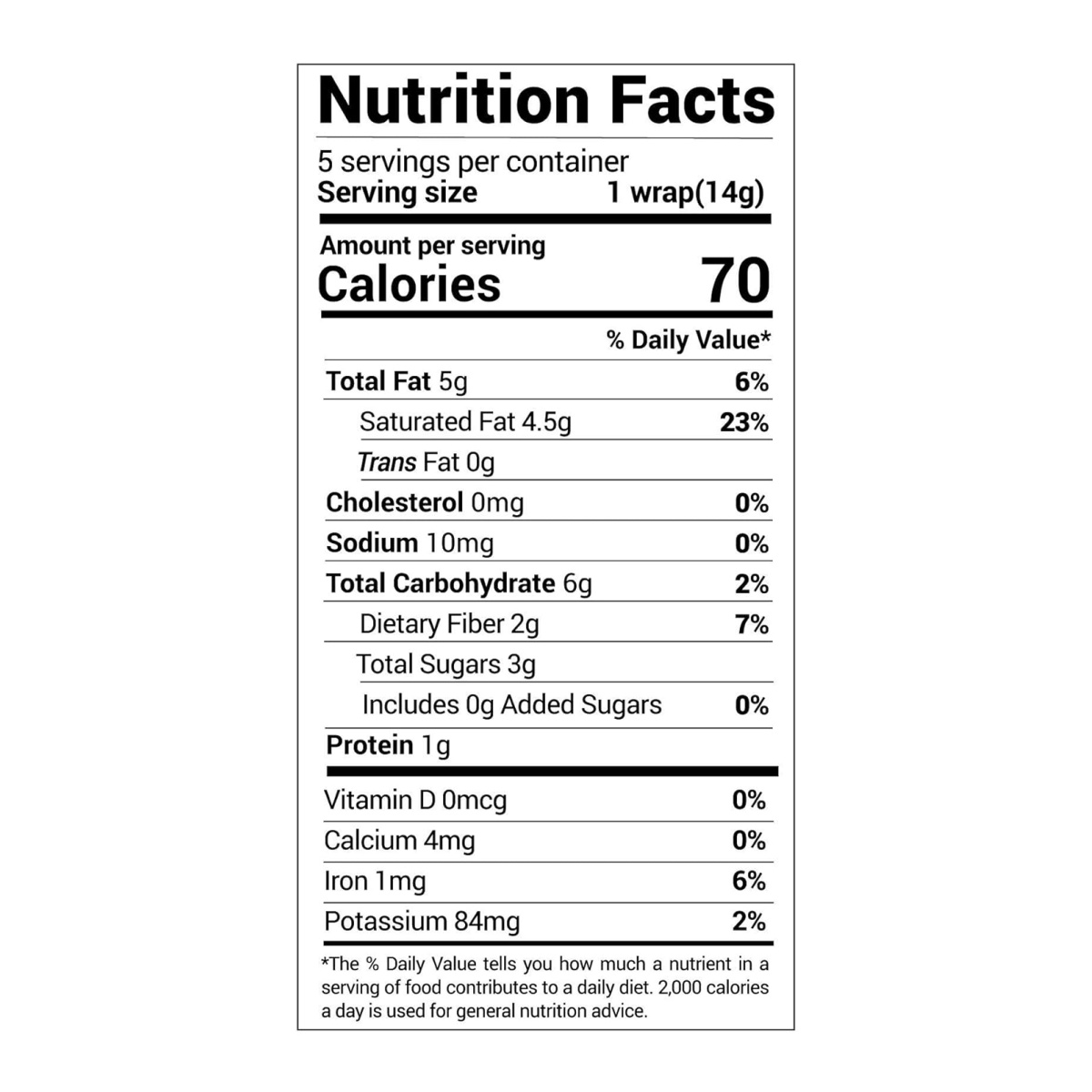NUCO-Organic Coconut Wraps, Original (5CT Pack) - Image 3
