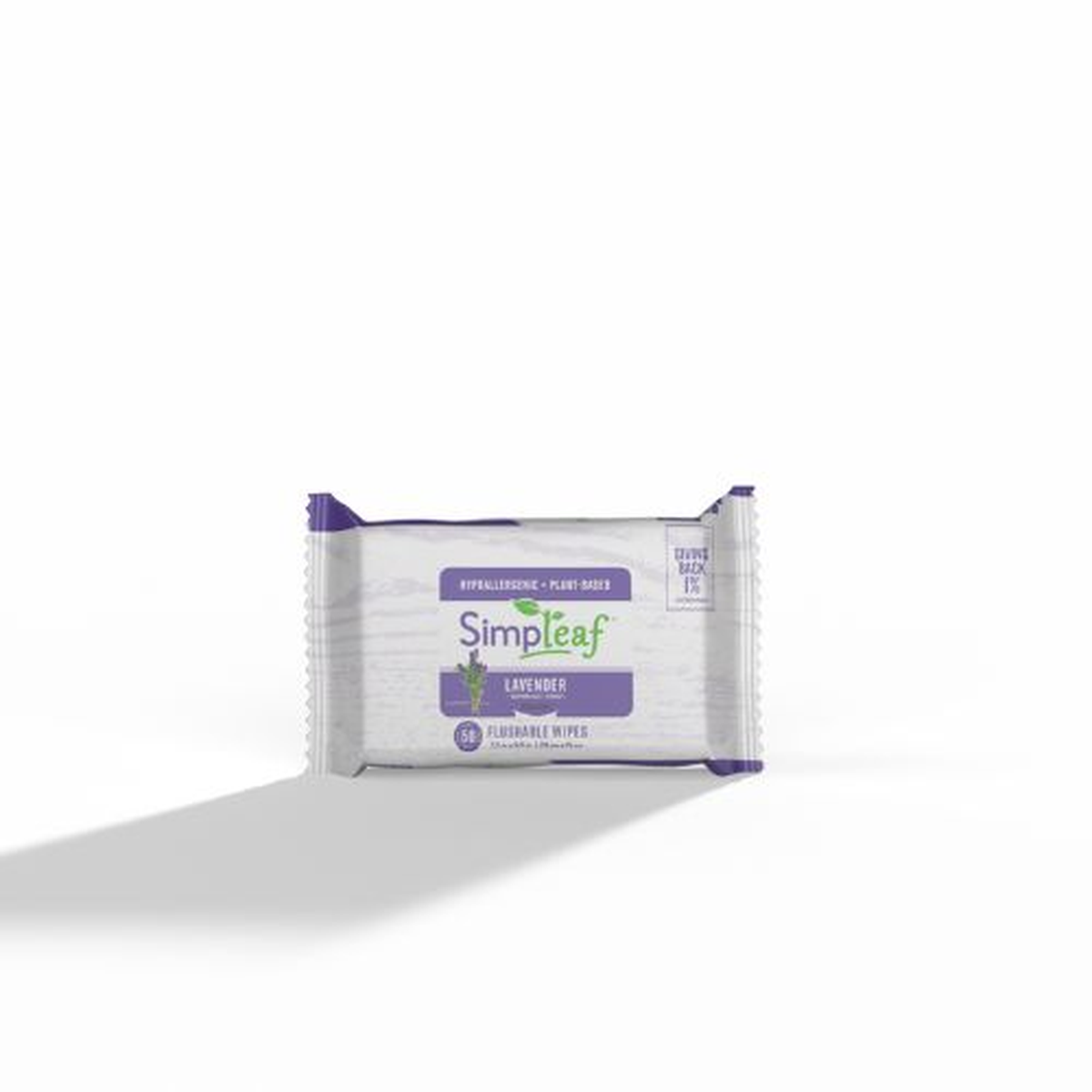 Simpleaf - Lavender Flushable Wipes, 50 ct - Image 2