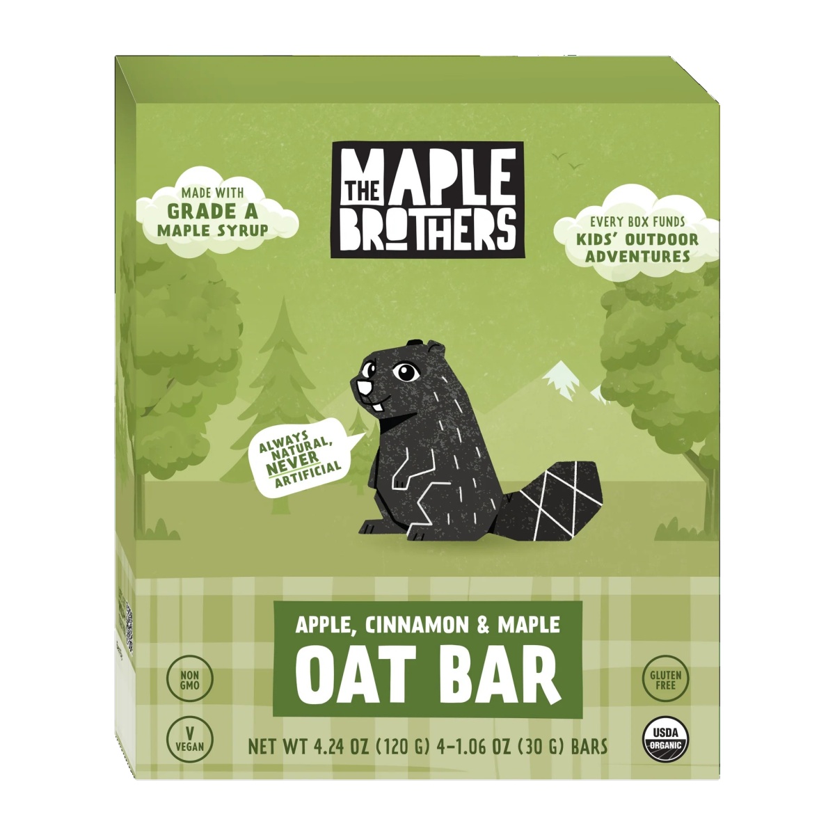 The Maple Brothers - Apple Cinnamon & Maple Oat Bars - 4 pack