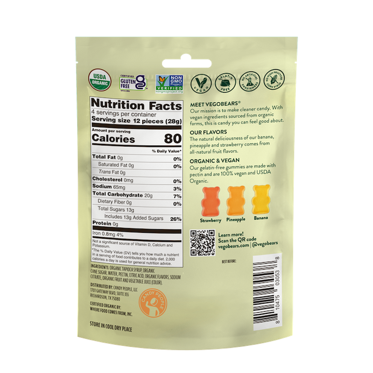 VegoBears Santa Monica (Ban, Pine, Straw) 4oz Pack Size 10 - Image 2