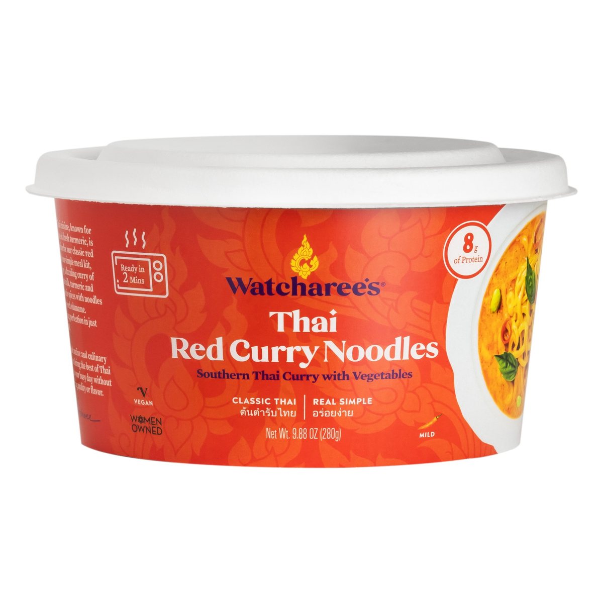 Watcharee'sThai Red Curry Noodle Bowl, 9.88oz Pack Size 6