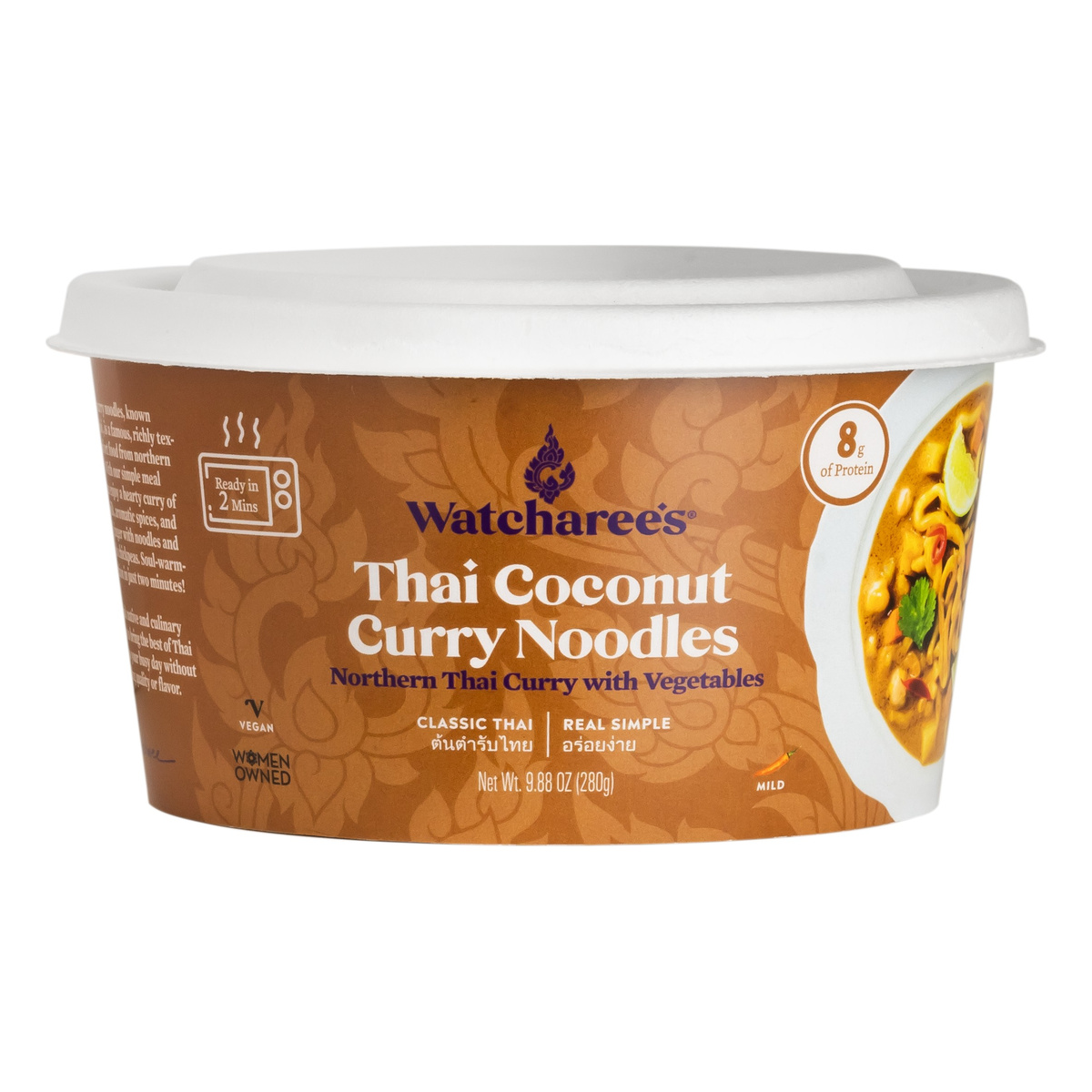 Watcharee's Thai Coconut Curry Noodle Bowl, 9.88oz Pack Size 6