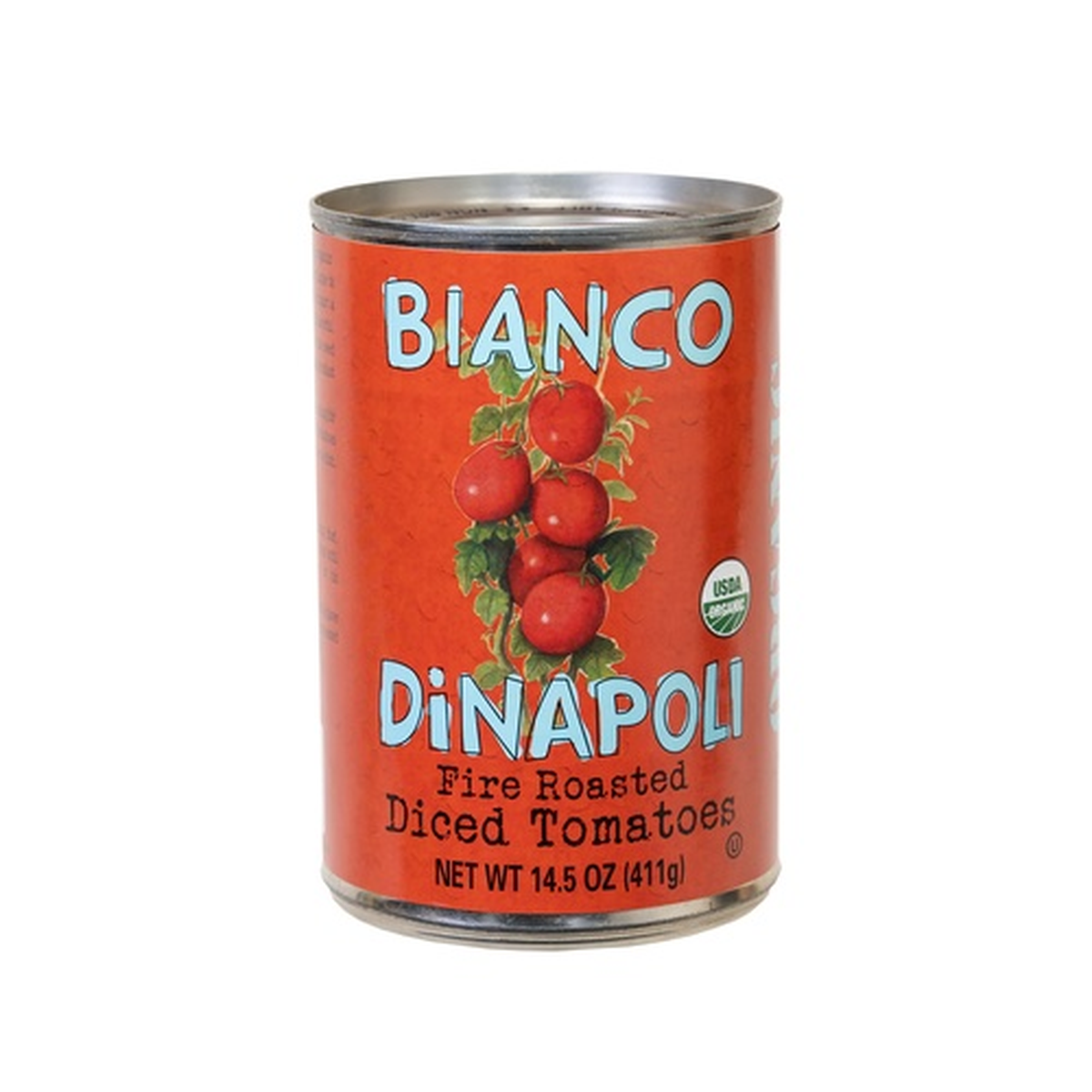 Bianco DiNapoli, Organic Fire Roasted Diced Tomatoes,14.5oz Pack Size 12