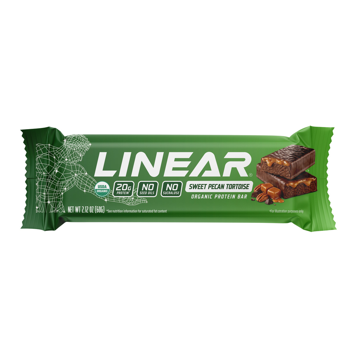 Linear Bar, Sweet Pecan Tortoise 2.12oz Pack Size 12